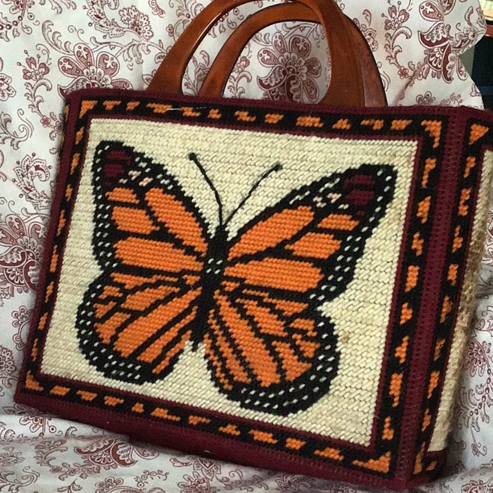 Very unique butterfly bag.